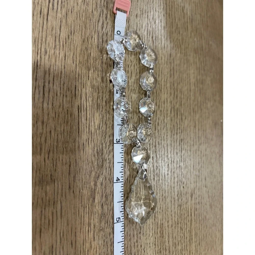 Fifth Avenue Napkin Rings 24% Lead Crystal & Faceted Clear Crystal Set 4